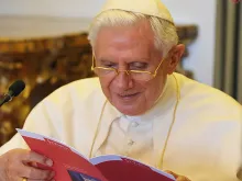 Pope Benedict XVI on Aug. 28, 2010.