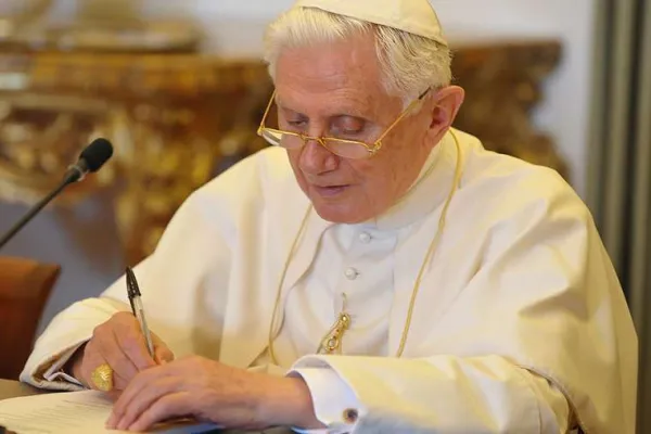 Pope Benedict XVI on Aug. 28, 2010. . L'Osservatore Romano.