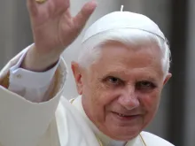 Pope Benedict XVI on June 15, 2005 in Vatican City. 