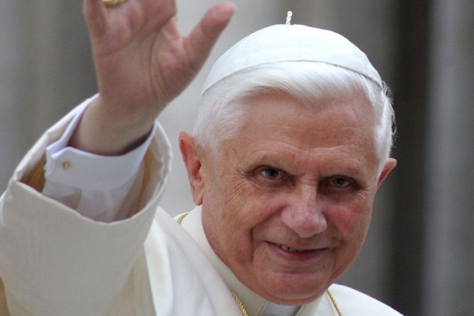 Pope Benedict XVI on June 15 2005 in Vatican City Credit LOsservatore Romano CNA