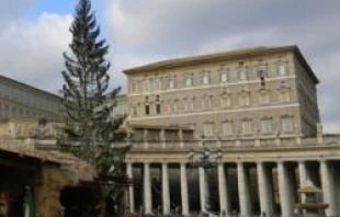 Pope Benedict XVI prays the Angelus on January 5, 2011 in St. Peter's Square