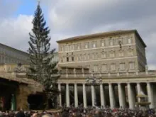 Pope Benedict XVI prays the Angelus on January 5, 2011 in St. Peter's Square