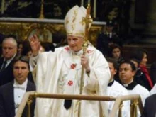 Pope Benedict XVI in St. Peter's Basilica