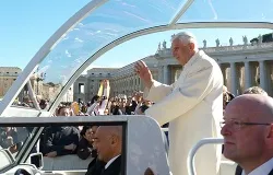 Pope Benedict XVI rides through St. Peter's Square before his Nov. 7, 2012 general audience. ?w=200&h=150