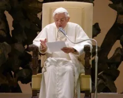 Pope Benedict XVI speaks during his wednesday general audience in Paul VI Hall.?w=200&h=150