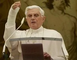 Pope Benedict gives his blessing at Castel Gandolfo?w=200&h=150