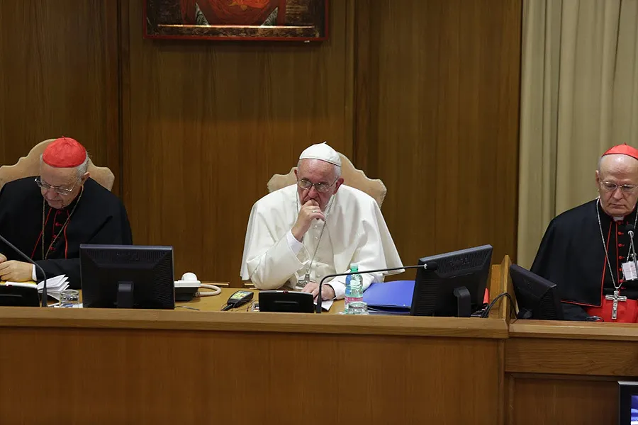 Pope Francis attends the Synod on the Family, Oct. 5, 2015. ?w=200&h=150