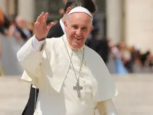 Pope Francis at the Wednesday General Audience in St. Peter's Square on June 24, 2015. 