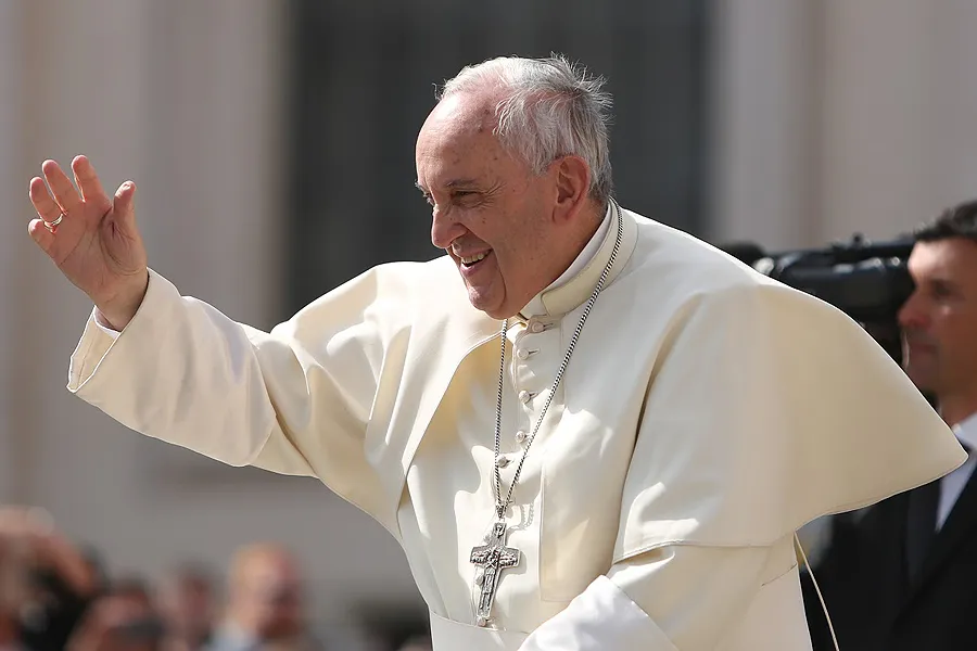 Pope Francis at the General Audience address in St. Peter's Square, May 13, 2015. ?w=200&h=150