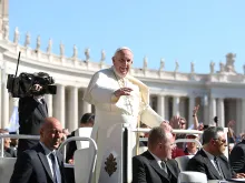 Pope Francis at the General Audience in St. Peter's Square, May 4, 2016. 