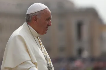 Pope Francis 2 at the Wednesday General Audience in St Peters Square on May 20 2015 Credit Daniel Iba n ez CNA 5 20 15