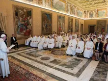 Pope Francis meets with members of the Order of Our Lady of Mercy, May 2, 2016. 