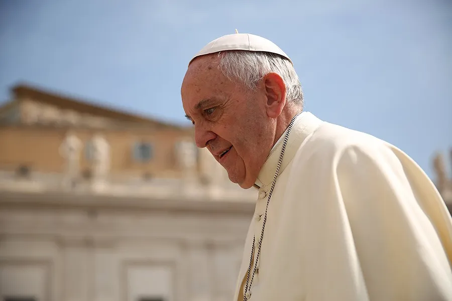 Pope Francis at the General Audience address in St. Peter's Square, May 20, 2015. ?w=200&h=150