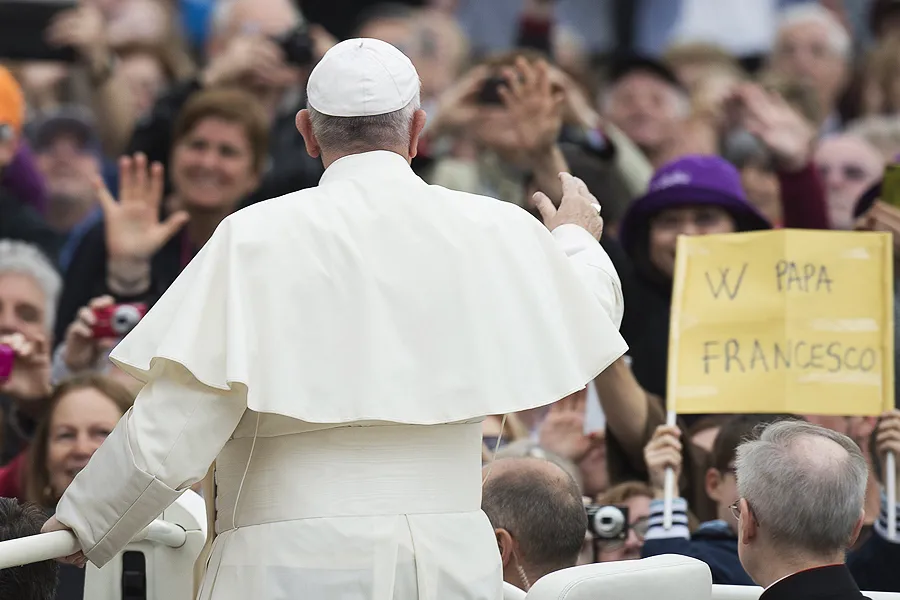 Pope Francis at the general audience in St. Peter's Square, April 13, 2016. ?w=200&h=150