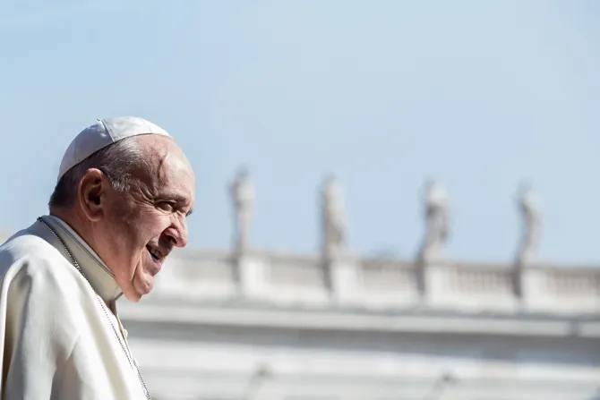 Pope Francis April 17 2019 Credit Daniel Ibanez CNA