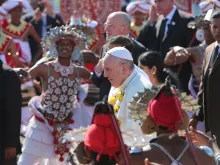 Pope Francis arrives in Sri Lanka Jan. 13. 