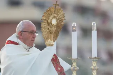 Pope Francis Celebrates Corpus Christi in Ostia June 3 2018 Credit Daniel Ibanez CNA CNA