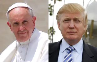 Pope Francis.   Stephen Driscoll/CNA. Donald Trump. CreditL Tinseltown via www.shutterstock.com.