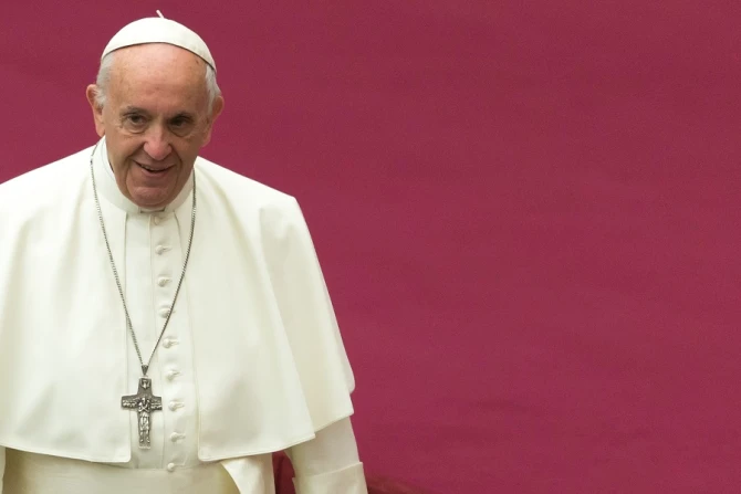 Pope Francis Dec 6 2017 Credit Daniel Ibez CNA