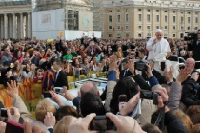 Pope Francis General Audience April 3 2013 Credit Stephen Driscoll EWTN