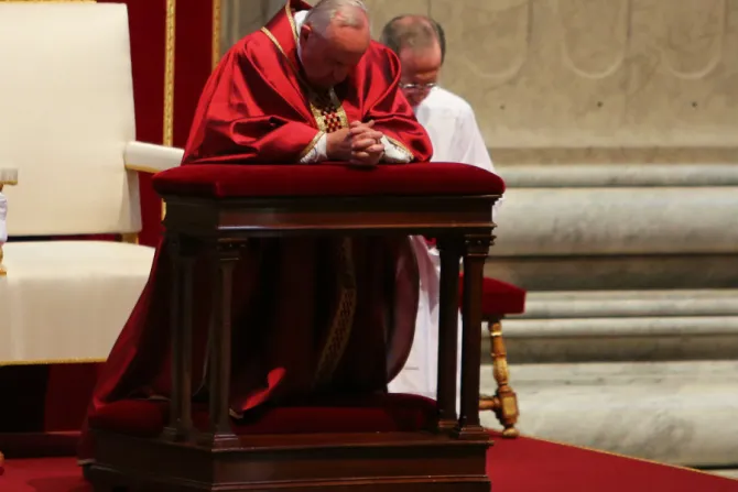 Pope Francis Holy Friday shrouded cna size