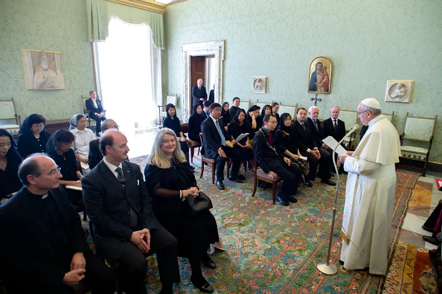 Pope Francis addresses the International Federation of Associations of Catholic Physicians at the Vatican, May 28, 2018. ?w=200&h=150