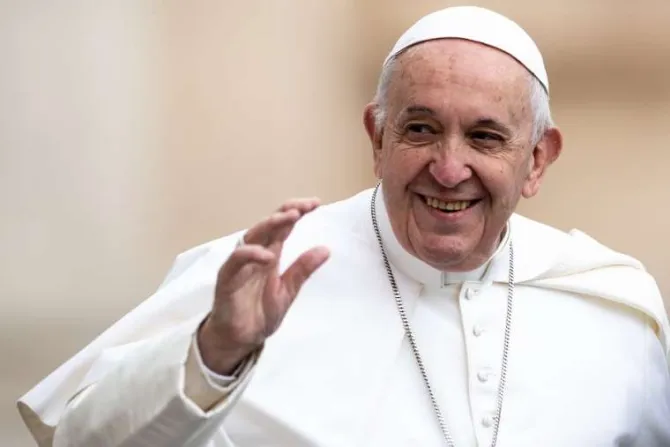 Pope Francis May 15 2019 Credit Daniel Ibanez CNA