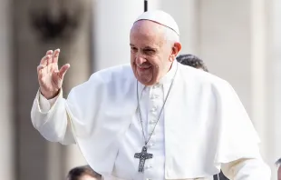 Pope Francis May 1, 2019.   Daniel Ibáñez/CNA.