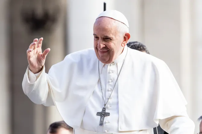 Pope Francis May 1 2019 Credit Daniel Ibez CNA