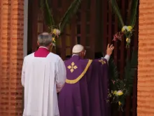 Pope Francis opens the Holy Doors of Bangui's cathedral Nov. 29. 