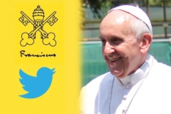 Pope Francis Pontifex Twitter logo CNA Vatican Catholic News 1 22 14