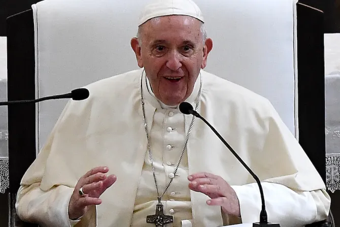 Pope Francis addresses religious leaders in Maputo Mozambique on Sept 5 2019 Credit Tiziana Fabi  AFP  Getty Images 