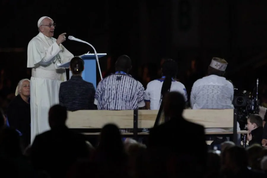 Pope Francis addresses the Festival of Families at the 2018 World Meeting of Families. ?w=200&h=150