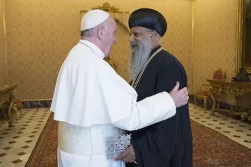 Pope Francis and Patriach Abune Mathias Ethiopian Orthodox Feb 29 2016