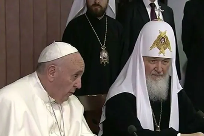 Pope Francis meets with Patriarch Kirill.?w=200&h=150