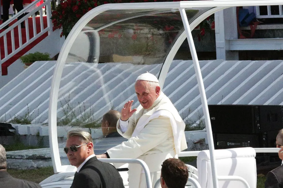 Pope Francis arrives in Holguin Revolution Square, Havana to celebrate Mass on Sept. 21, 2015. ?w=200&h=150
