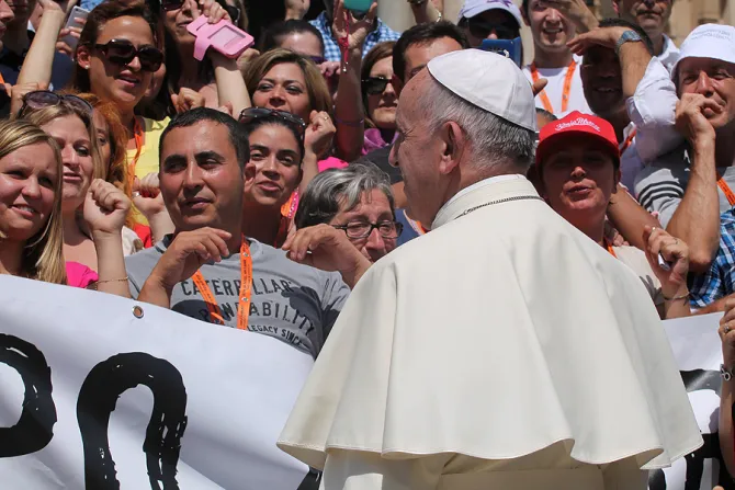 Pope Francis arriving in St Peters Square for the Wednesday general audience on June 172015 Credit Joseph Pota CNA 6 17 15