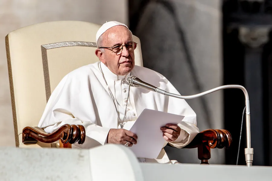 Pope Francis at the November 7, 2018 general audience. ?w=200&h=150