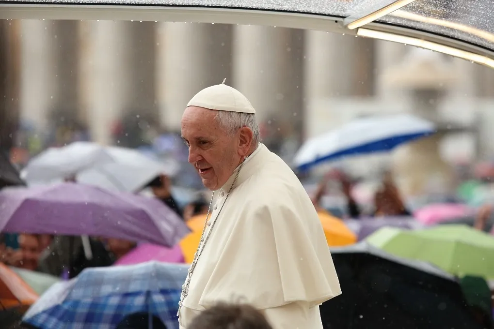 Pope Francis at Jubilee of Mercy audience in St. Peter's Square. May 14, 2016. ?w=200&h=150