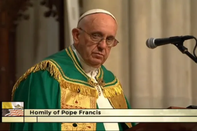  Pope Francis at Vespers in St. Patrick's Cathedral, Sept. 24, 2015. ?w=200&h=150