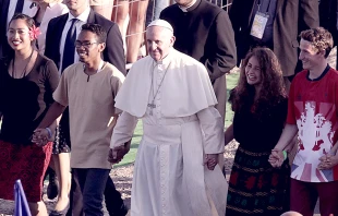 Pope Francis at World Youth Day in Poland, July 2016.   Marcin Kadziolka/Shutterstock.