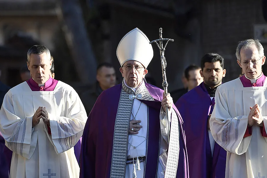 Pope Francis at the Church of St. Anselm on Ash Wednesday, March 1, 2017. ?w=200&h=150