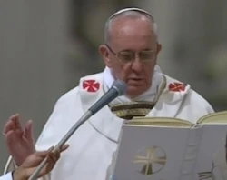 Pope Francis during the Easter Vigil Mass in St. Peter's Basilica at the Vatican on March 30, 2013. ?w=200&h=150