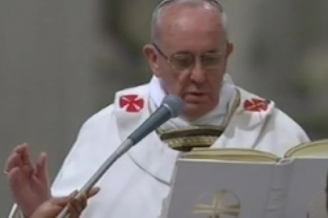 Pope Francis at the Easter Vigil celebration 340x269