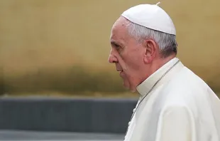 Pope Francis at the Vatican April 3, 2014.   Daniel Ibáñez/EWTN.