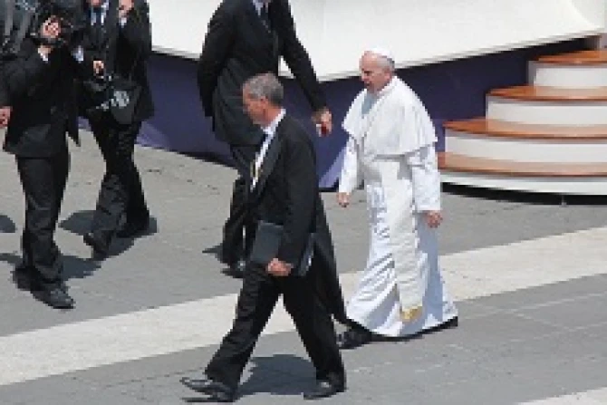 Pope Francis at the Wednesday general audience in St Peters Square on June 5 2013 Credit Lauren Cater CNA CNA 6 5 13