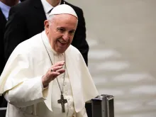 Pope Francis at the general audience Feb. 6, 2019. 