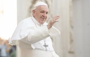 Pope Francis at the general audience Nov. 14, 2018.   Marina Testino/CNA.