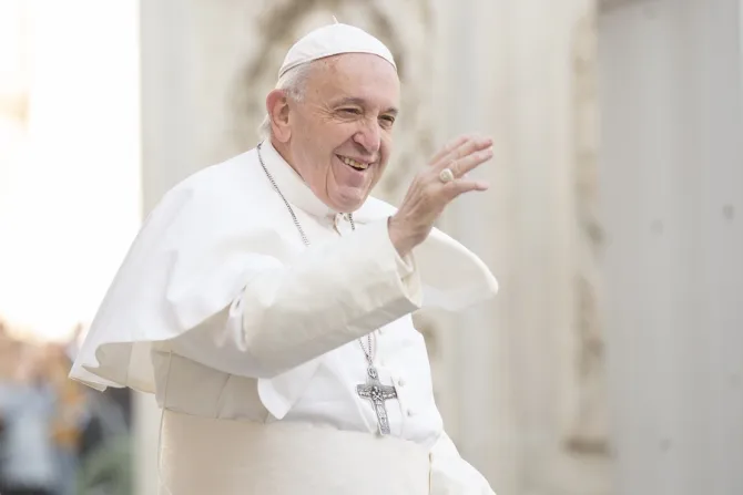 Pope Francis at the general audience Nov 14 2018 Credit Marina Testino CNA