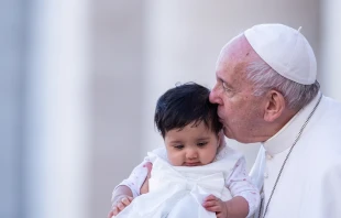 Pope Francis at the general audience Nov. 27, 2019.   Daniel Ibáñez/CNA.